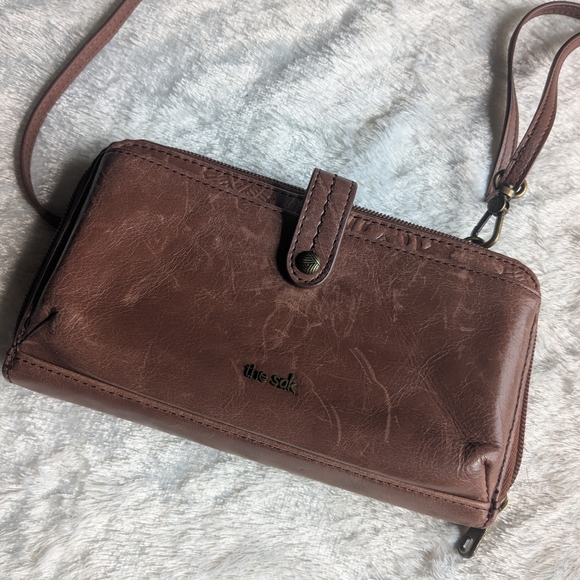 The Sak Brown Leather Crossbody Bag - Picture 2 of 3